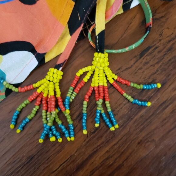 NWOT Farm Rio Tropical Toucan Rainbow Chic Feminine Wrap Blouse Size Small - Picture 5 of 9